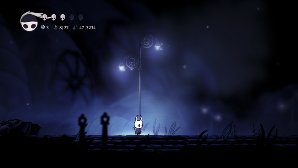 A screenshot of Hollow Knight with the Grassy Knight mod loaded